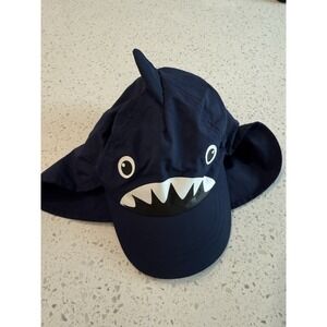 Infant Baby Sun Hat Navy Blue Shark One Size.‎ G30